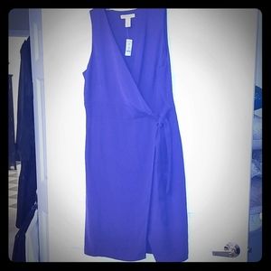 White House Black Market sleeveless wrap dress